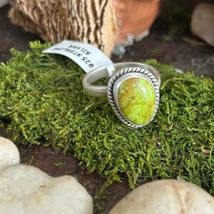 925 Sterling perfect palomino turquoise ring